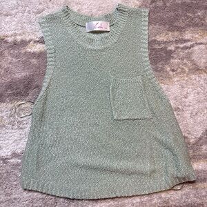 Krush Green Knit Tank Top